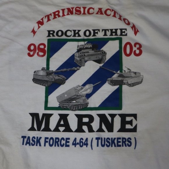 Vintage Titanic T-shirt Men's Size L White Army Marines Graphics Print Pullover - Picture 5 of 8